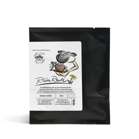 Der mild-würzige Kaffee aus dem Hochlanddschungel von Peru: Drip Coffee Bag Rhön Rudi (MyTastebox)